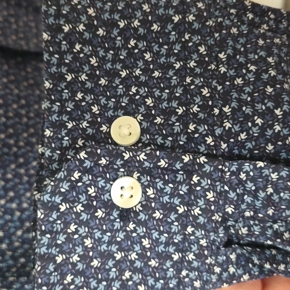 Van Heusen Blue Patterned Shirt - Picture 2 of 13